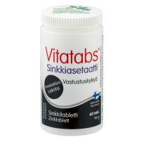 Vitatabs &#1062;&#1080;&#1085;&#1082; &#1072;&#1094;&#1077;&#1090;&#1072;&#1090; &#1089; &#1083;&#1072;&#1082;&#1088;&#1080;&#1094;&#1077;&#1081;, 60 &#1090;&#1072;&#1073;&#1083;&#1077;&#1090;&#1086;&#1082;&#160;
