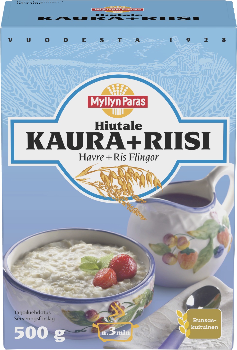 Хлопья, крупы, мюсли Myllyn Paras Kaura+Riisi Hiutale 500g 6417700052903 |  Лапландия Маркет