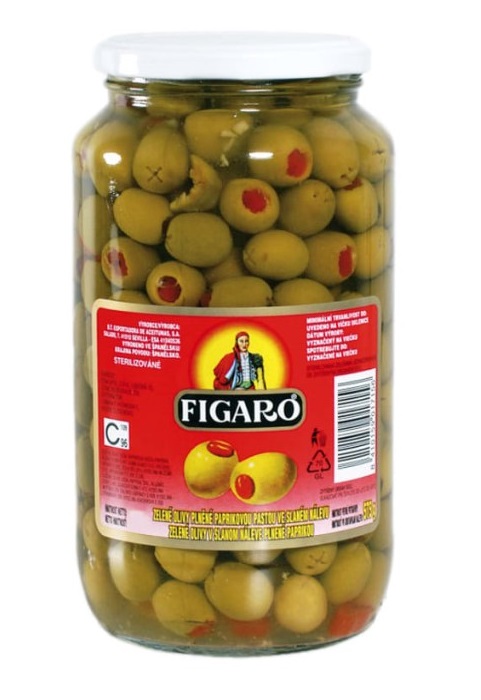 Оливки и маслины Figaro vihreä oliivi 935g/575g paprikata 8410159017156 |  Лапландия Маркет