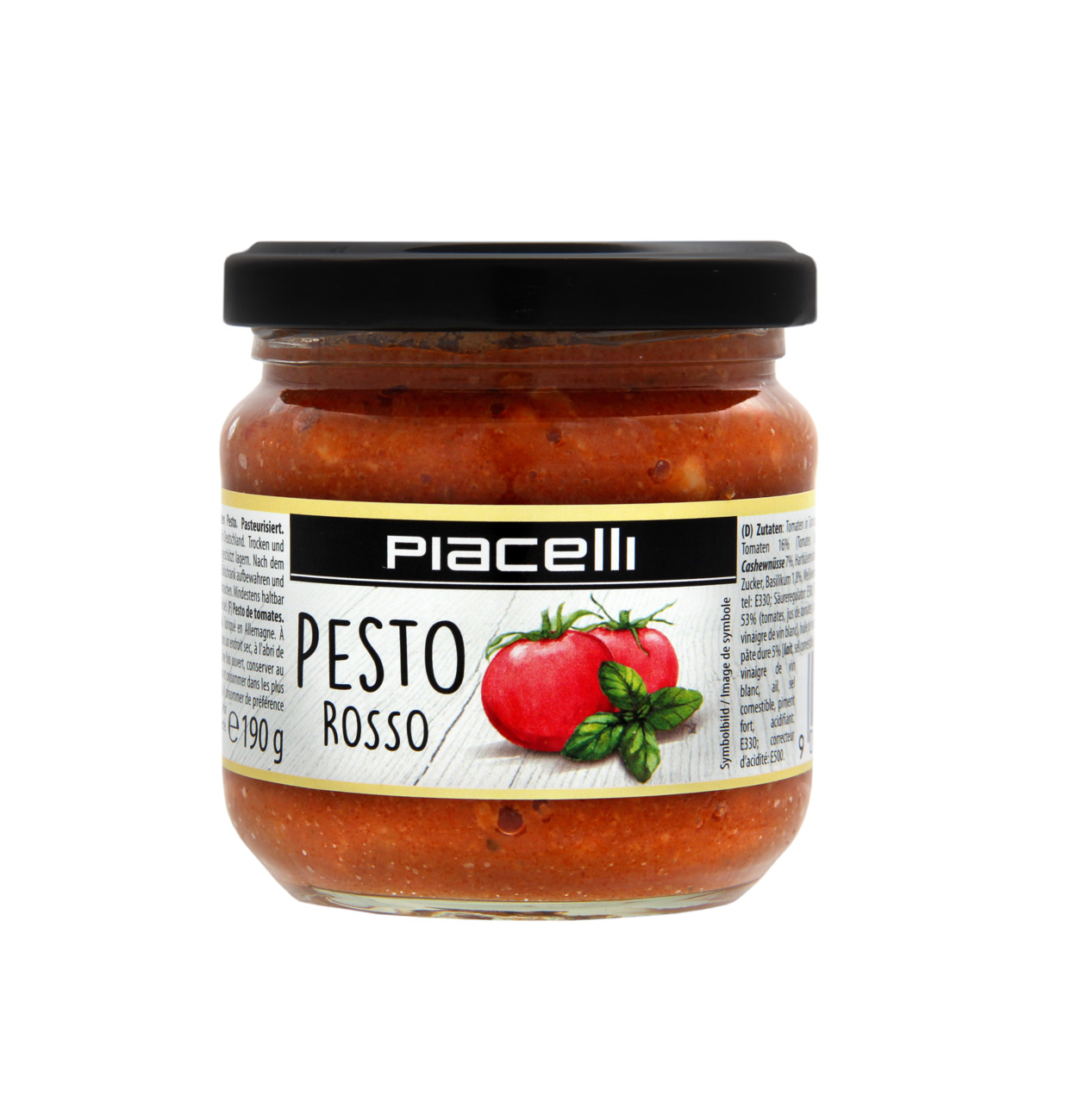 Соусы и кетчуп Piacelle Pesto Rosso Tomatte 190g 9002859071409 | Лапландия  Маркет