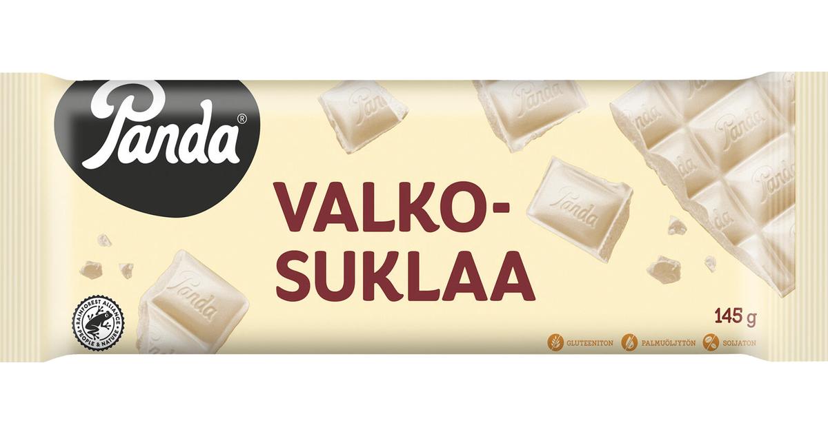 Шоколадные плитки Panda suklaa 145g valkosuklaa utz | Лапландия Маркет