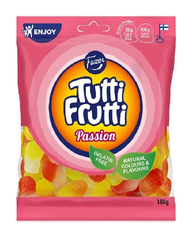 Fazer Tutti Frutti, Passion 180g