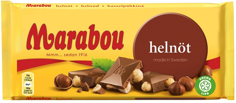 Marabou Helnöt Шоколад с фундуком 200г
