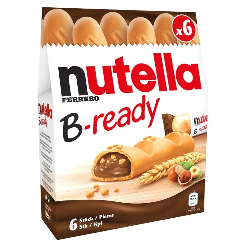 Шоколадные батончики Nutella B-ready Vohvelipatukka 132g 8000500227848 ...