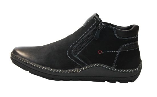 Ботинки кожаные на резиновой подошве 40-45 черные