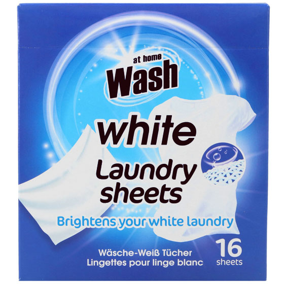 At Home Wash White Отбеливающие салфетки 16шт