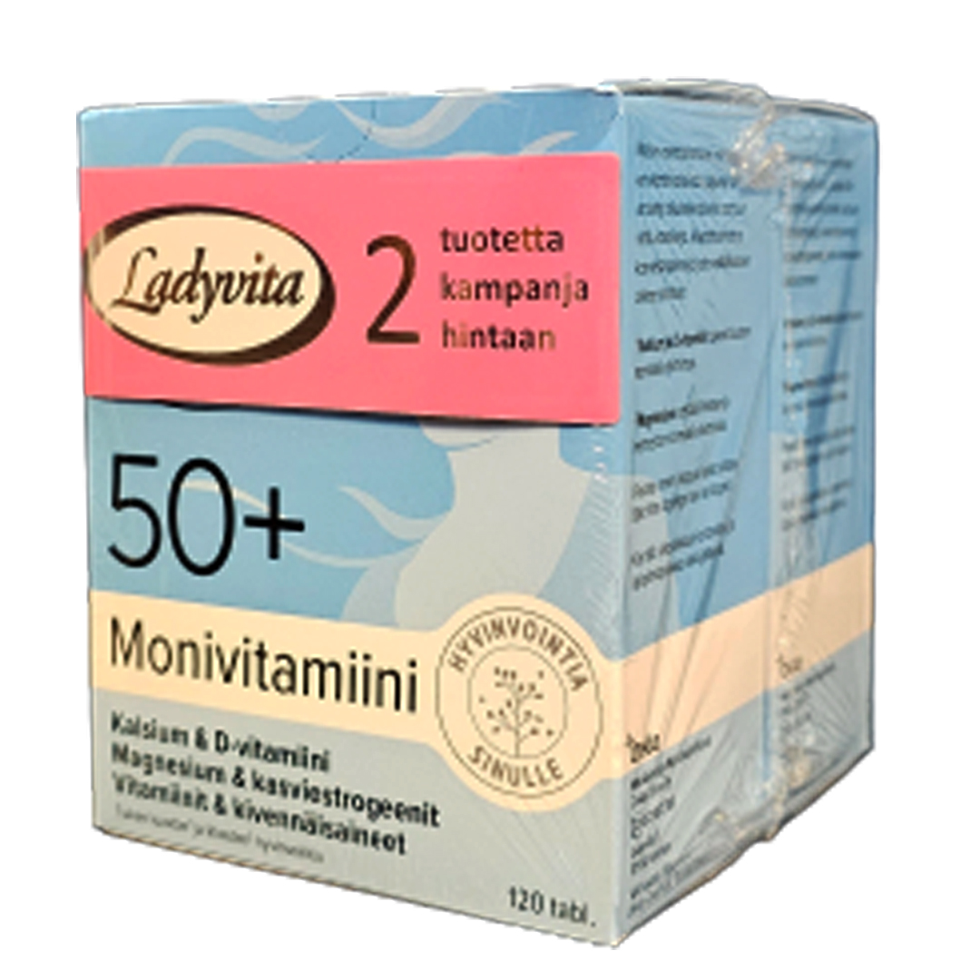 Мультивитамины и иммунитет Ladyvita 50+ Monivitamiini Tuplapakkaus 5702071356646 | Лапландия Маркет